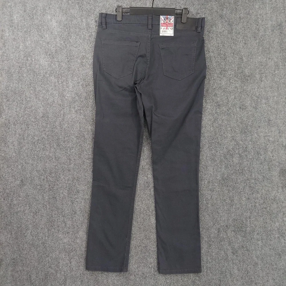 NEW English Laundry Pants Mens 32x32 Gray Slim Chino Stretch 5 Pocket Casual